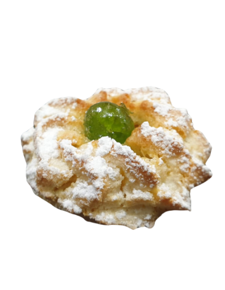 Pasta di Mandorla con Ciliegia Verde | Dolce Artigianale Napoletano
